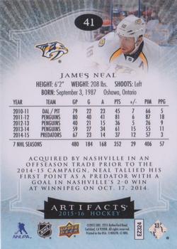 2015-16 Upper Deck Artifacts - Ruby #41 James Neal Back