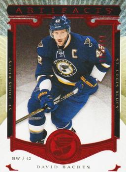 2015-16 Upper Deck Artifacts - Ruby #27 David Backes Front