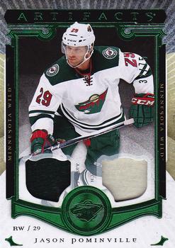 2015-16 Upper Deck Artifacts - Material Emerald #13 Jason Pominville Front