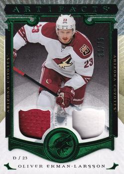 2015-16 Upper Deck Artifacts - Material Emerald #92 Oliver Ekman-Larsson Front