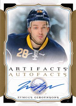 2015-16 Upper Deck Artifacts - Auto Facts #A-ZG Zemgus Girgensons Front