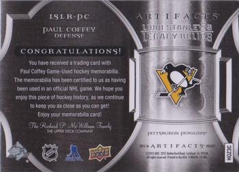 2015-16 Upper Deck Artifacts - Lord Stanley's Legacy Relics #LSLR-PC Paul Coffey Back