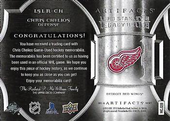 2015-16 Upper Deck Artifacts - Lord Stanley's Legacy Relics #LSLR-CH Chris Chelios Back
