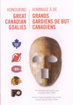 2015 Canada Post Great Canadian Goalies #NNO Header Booklet Front