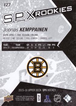 2015-16 SPx #127 Joonas Kemppainen Back
