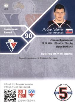 2012-13 Sereal KHL Basic Series - Silver #SLO-014 Libor Hudacek Back