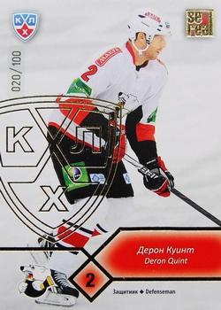2012-13 Sereal KHL Basic Series - Gold #TRK-005 Deron Quint Front