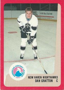 1988-89 ProCards New Haven Nighthawks (AHL) #NNO Dan Gratton Front