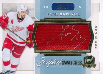 2014-15 Upper Deck The Cup - Scripted Swatches #SW-PD Pavel Datsyuk Front