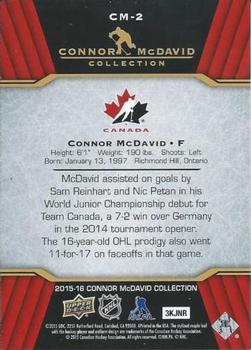 2015-16 Upper Deck Connor McDavid Collection #CM-2 Connor McDavid Back