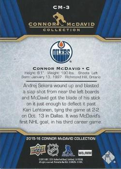 2015-16 Upper Deck Connor McDavid Collection #CM-3 Connor McDavid Back