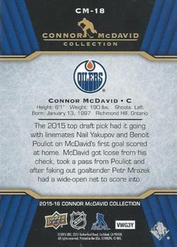 2015-16 Upper Deck Connor McDavid Collection #CM-18 Connor McDavid Back