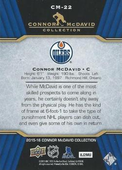 2015-16 Upper Deck Connor McDavid Collection #CM-22 Connor McDavid Back