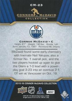 2015-16 Upper Deck Connor McDavid Collection #CM-23 Connor McDavid Back