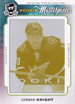 2014-15 Upper Deck The Cup - Printing Plates Artifacts Yellow #A-136 Corban Knight Front