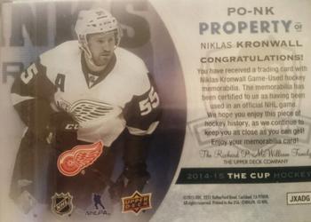 2014-15 Upper Deck The Cup - Property Of #PO-NK Niklas Kronwall Back