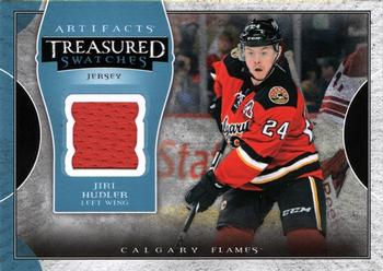 2015-16 Upper Deck Artifacts - Treasured Swatches Blue #TS-JH Jiri Hudler Front