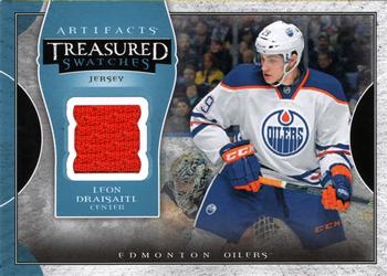 2015-16 Upper Deck Artifacts - Treasured Swatches Blue #TS-LD Leon Draisaitl Front