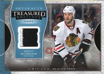 2015-16 Upper Deck Artifacts - Treasured Swatches Blue #TS-SE Brent Seabrook Front