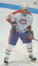 1987-88 Vachon Montreal Canadiens Stickers #22 Mike Lalor Front