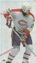 1987-88 Vachon Montreal Canadiens Stickers #40 Kjell Dahlin Front