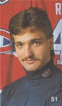 1987-88 Vachon Montreal Canadiens Stickers #51 Stephane Richer Front