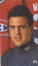 1987-88 Vachon Montreal Canadiens Stickers #55 Sergio Momesso Front