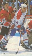 1987-88 Vachon Montreal Canadiens Stickers #79 Chris Chelios Front