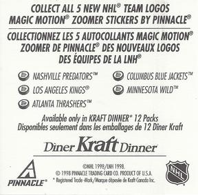 1998-99 Kraft / Post Collection - Pinnacle Kraft Magic Motion Zoomer Stickers #NNO Los Angeles Kings Back