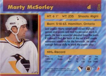 1993-94 Stadium Club - Finest Members Only #8 Marty McSorley Back