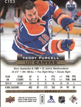2015-16 Upper Deck - UD Canvas #C153 Teddy Purcell Back