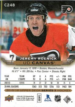 2015-16 Upper Deck - UD Canvas #C248 Jeremy Roenick Back