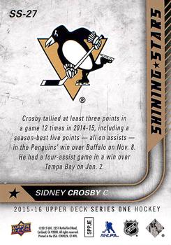 2015-16 Upper Deck - Shining Stars #SS-27 Sidney Crosby Back