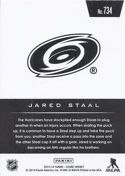 2013-14 Panini Rookie Anthology - 2013-14 Score Update #734 Jared Staal Back