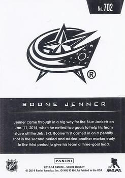 2013-14 Panini Rookie Anthology - 2013-14 Score Update: Gold #702 Boone Jenner Back