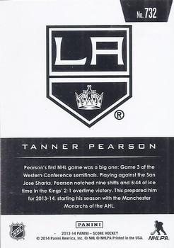 2013-14 Panini Rookie Anthology - 2013-14 Score Update: Gold #732 Tanner Pearson Back