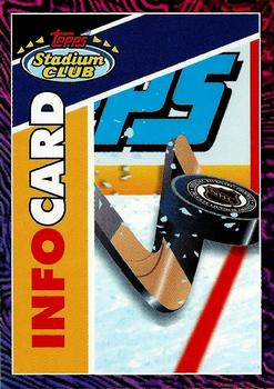 1993-94 Stadium Club - Info Cards #NNO Info Card: Team USA Hockey Front
