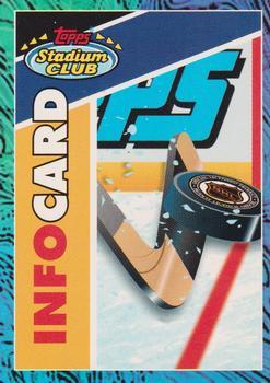 1993-94 Stadium Club - Info Cards #NNO Info Card: Team USA Hockey Front