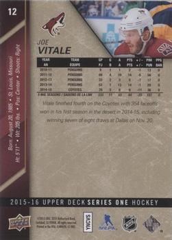 2015-16 Upper Deck - UD Exclusives #12 Joe Vitale Back