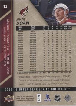 2015-16 Upper Deck - UD Exclusives #13 Shane Doan Back