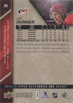 2015-16 Upper Deck - UD Exclusives #35 Jeff Skinner Back