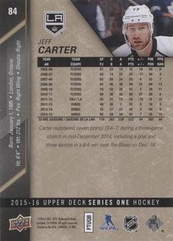 2015-16 Upper Deck - UD Exclusives #84 Jeff Carter Back