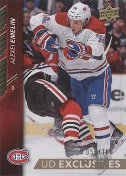 2015-16 Upper Deck - UD Exclusives #98 Alexei Emelin Front