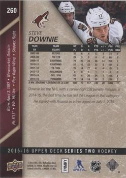 2015-16 Upper Deck - UD Exclusives #260 Steve Downie Back