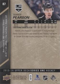 2015-16 Upper Deck - UD High Gloss #87 Tanner Pearson Back