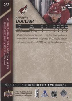 2015-16 Upper Deck - UD High Gloss #262 Anthony Duclair Back