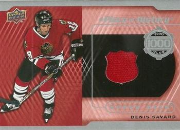 2015-16 Upper Deck - A Piece Of History 1000 Point Club #PC-DS Denis Savard Front