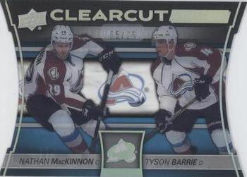 2015-16 Upper Deck - Clear Cut Foundations #CCF-8 Nathan MacKinnon / Tyson Barrie Front