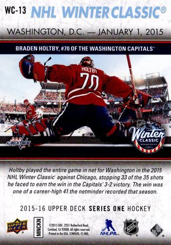 2015-16 Upper Deck - Winter Classic Jumbos #WC-13 Braden Holtby Back