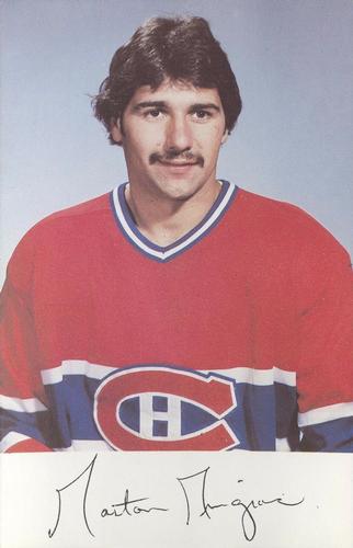 1982-83 Montreal Canadiens Postcards #NNO Gaston Gingras Front